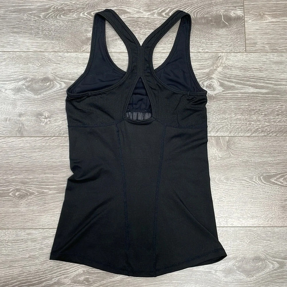 Champion Performance Black Racerback Tank Built In Bra Back Keyhole Opening S - Picture 9 of 13